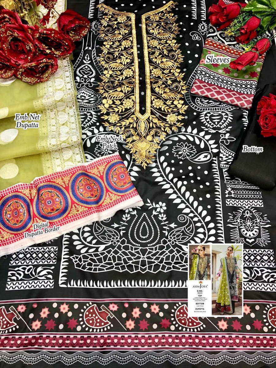 Asim Jofa Super Hit 56005 Dress Material 2