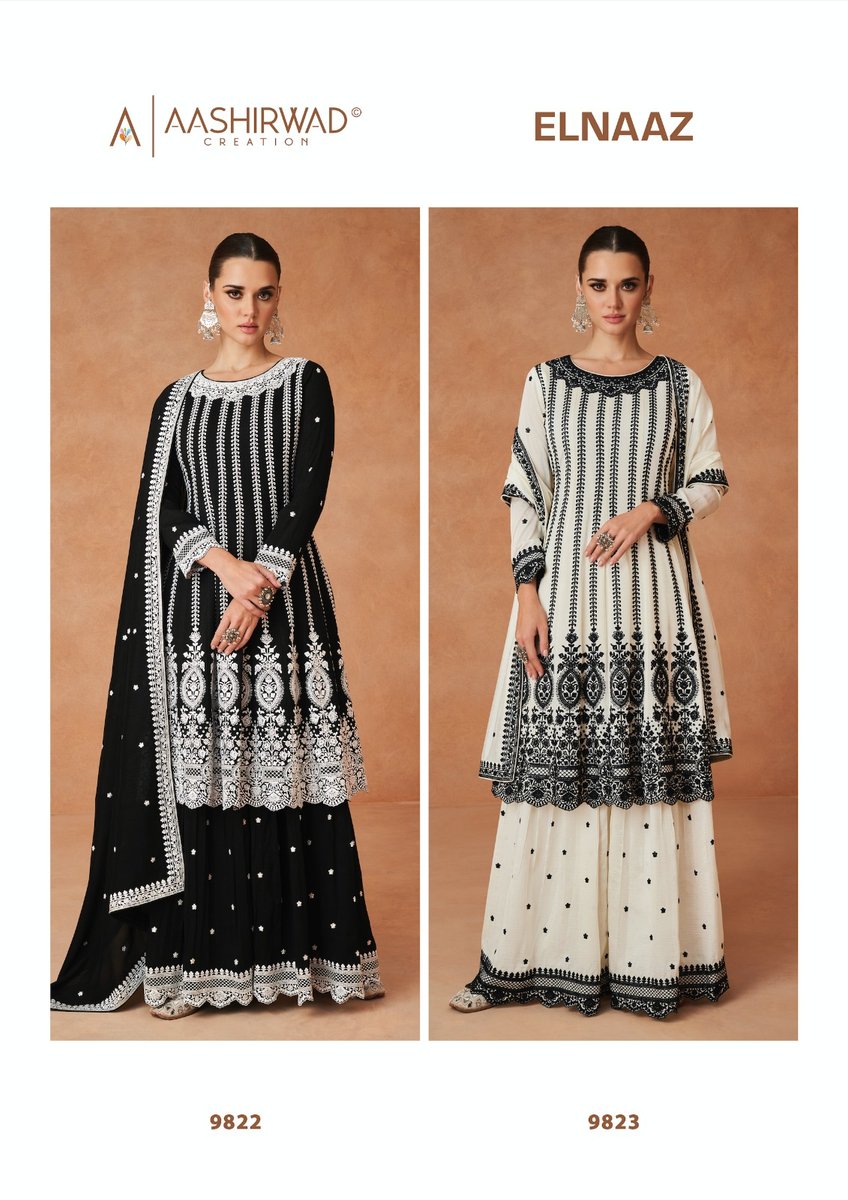 Aashirwad Creation Gulkand Elnaaz 9822-9823 Series 3