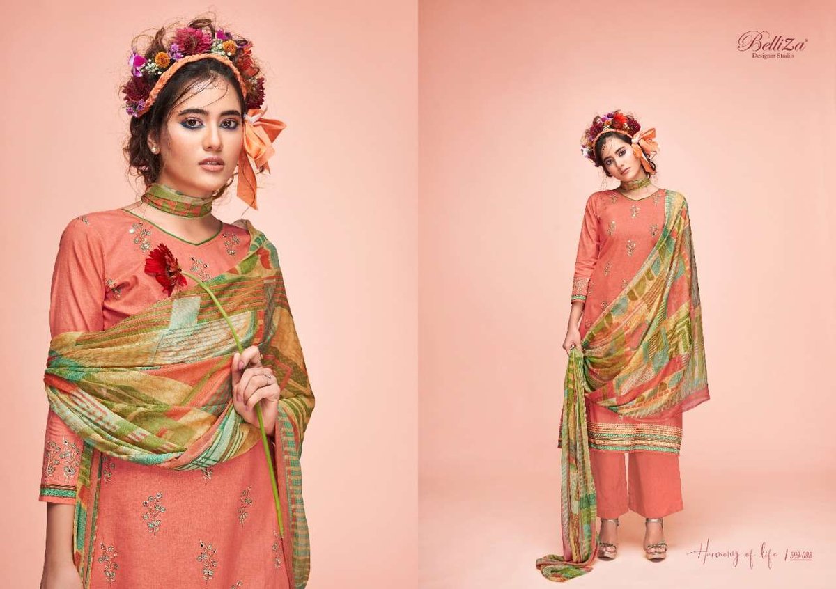 Belliza Designer Ahalya 599-001 to 599-010 Series 8