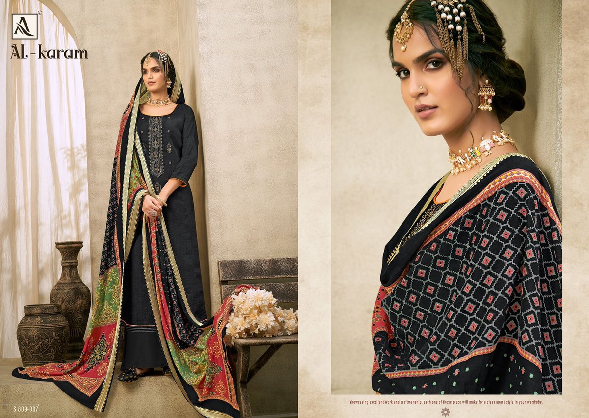 Alok Suits Al-Karam 809-001 to 809-010 Series 7