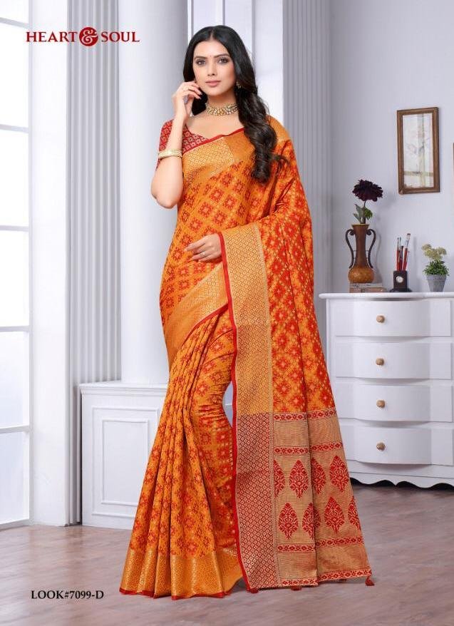 Heart & Soul Bandhani Weaves 7097-7099 Series 7
