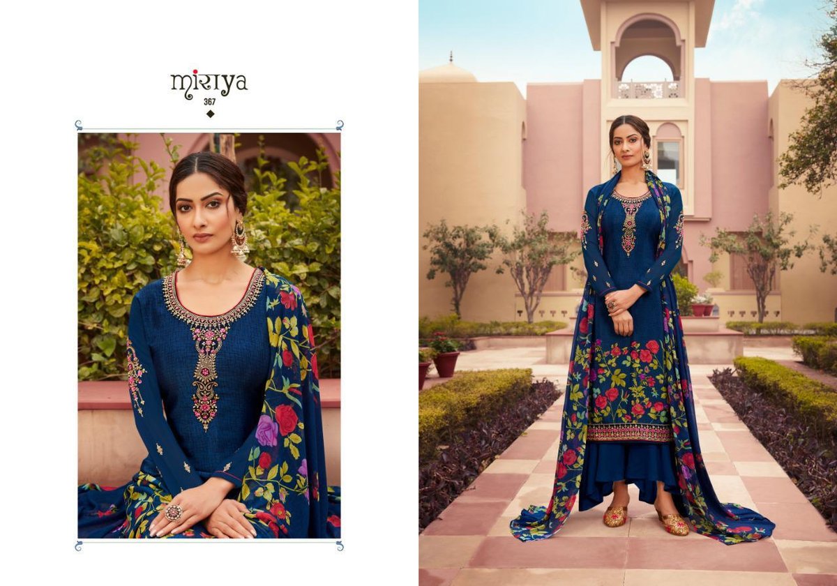 Aarav Trendz Miraya Platinum Crape 361-368 Series 7