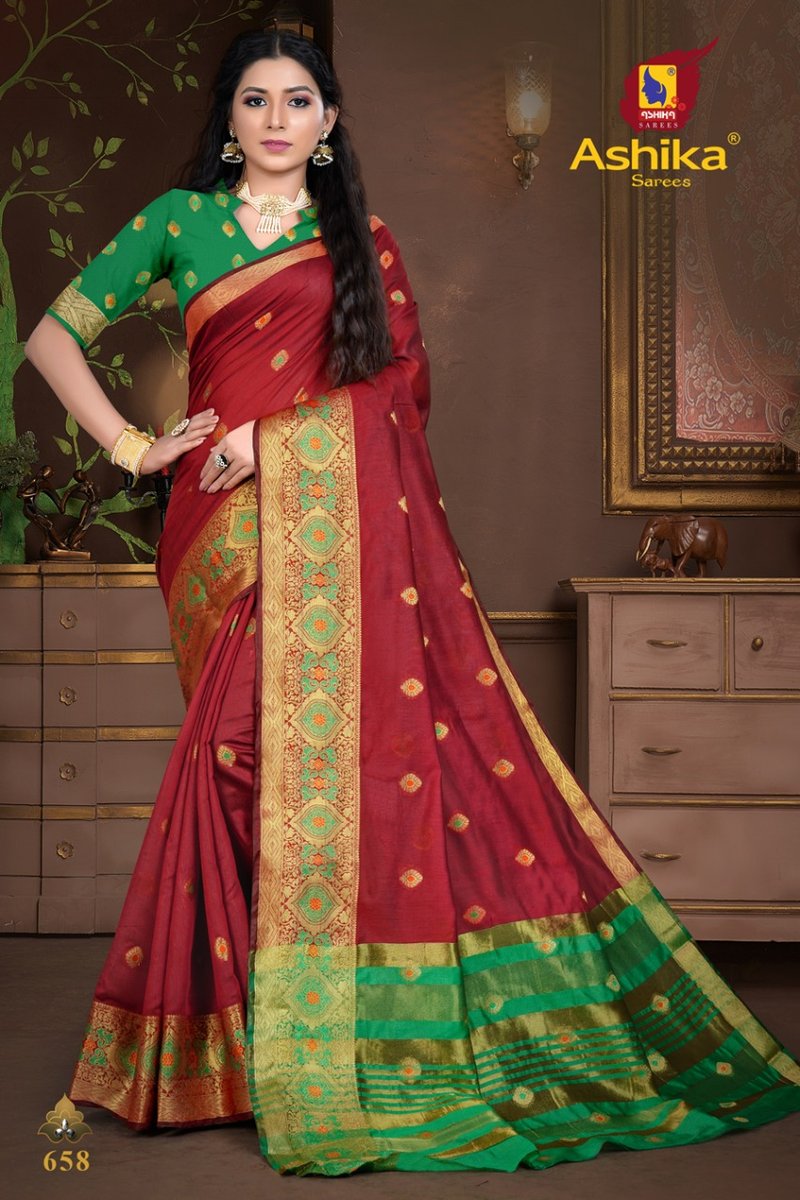 Ashika Saree Lotus Butta Vol-3 651-658 Series 8