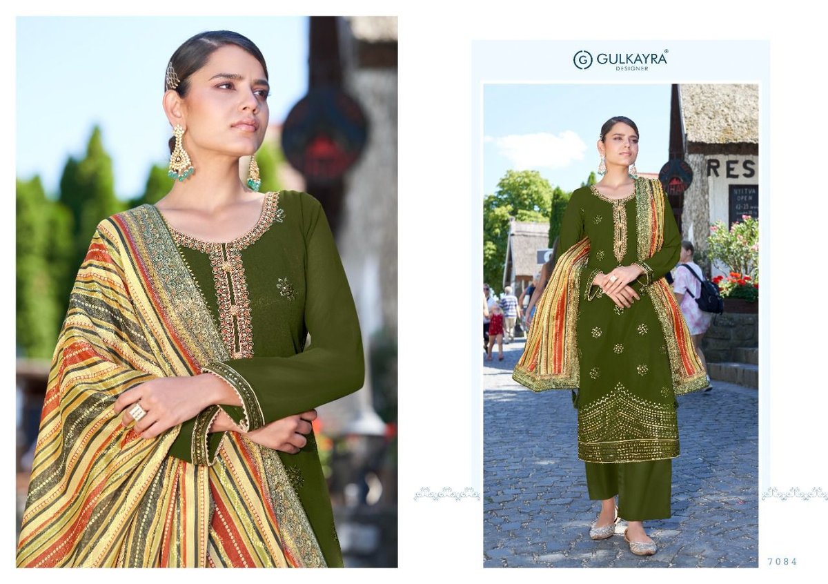 Gulkayra Designer Pankhi 7082-7085 Series 3