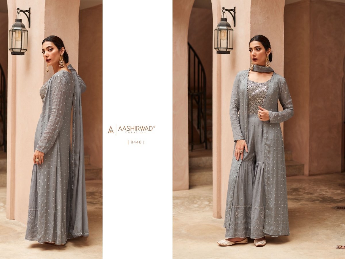 Aashirwad Creation Gulkand Zara 9438-9441 Series 3
