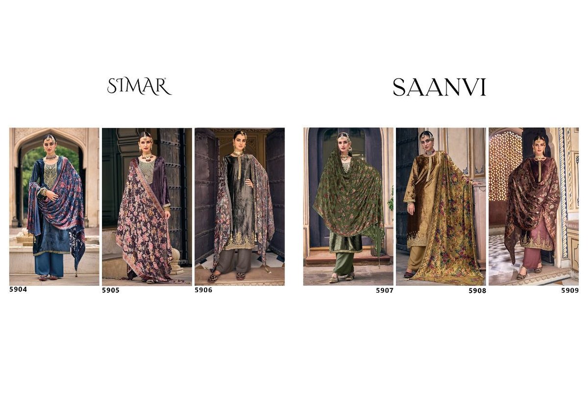 Glossy Simar Saanvi 5904-5909 Series 7