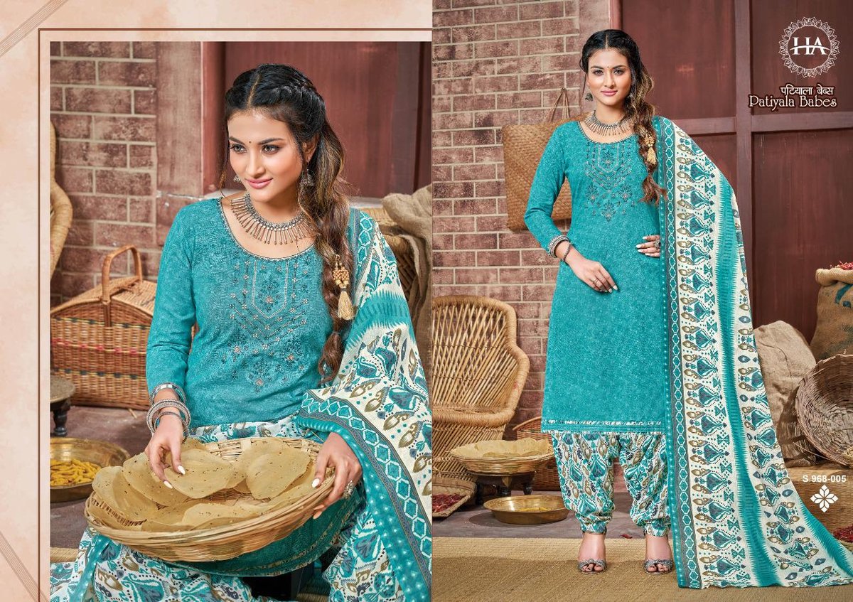 Harshit Fashion Patiyala Babes 968-001 to 968-010 Series 5