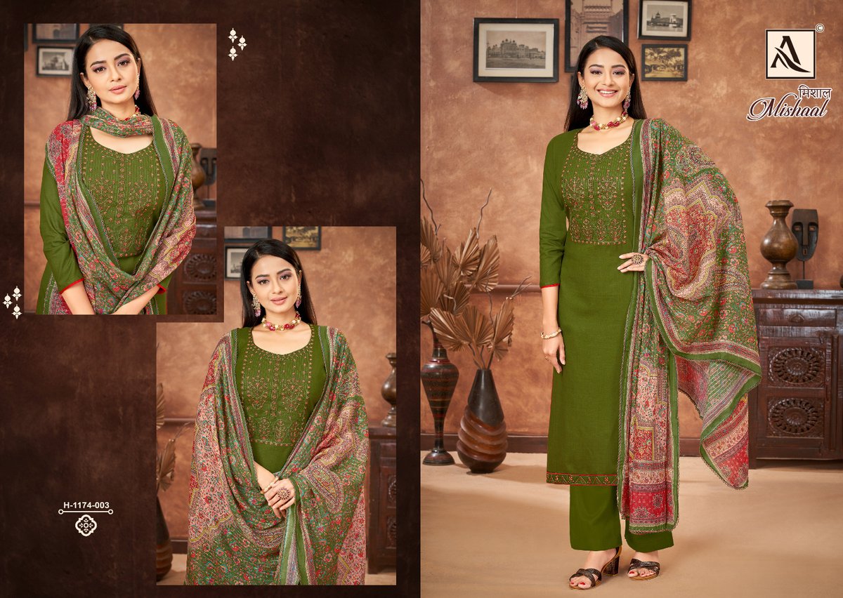 Alok Suit Mishaal 1174-001 to 1174-006 Series 3