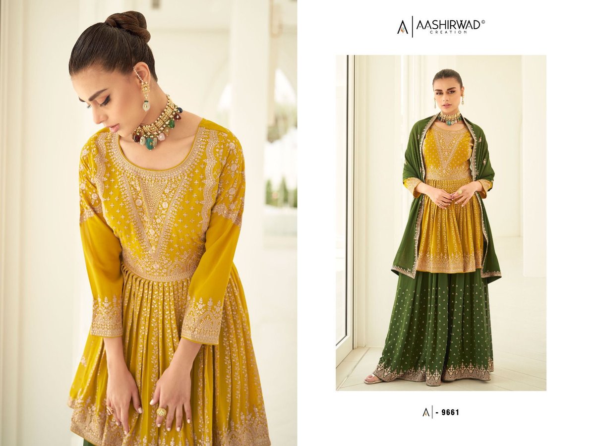 Aashirwad Creation Gulkand Somya 9659-9663 Series 3
