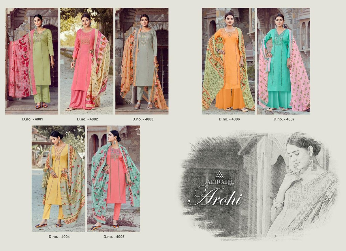 Adinath Prints Aarohi 4001-4007 Series 8