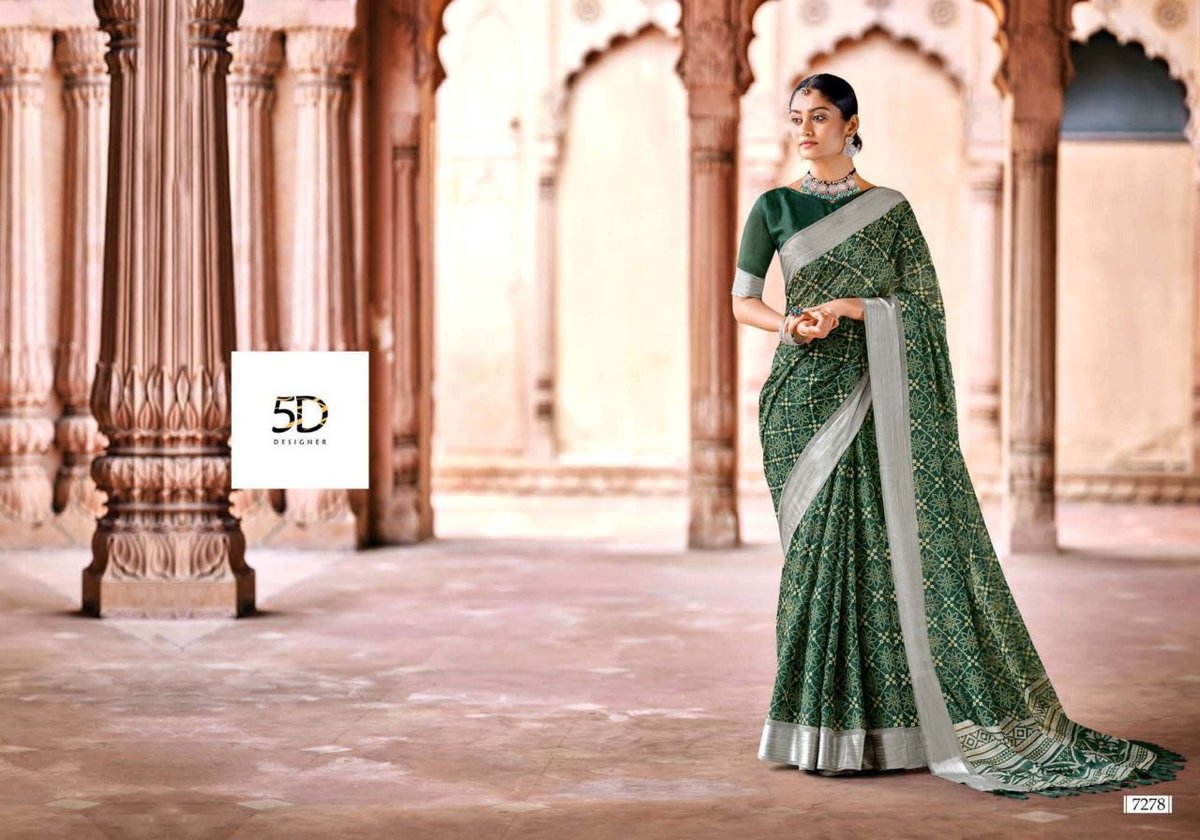 5D Designer Linen Silk Vol-9 7271-7280 Series 8