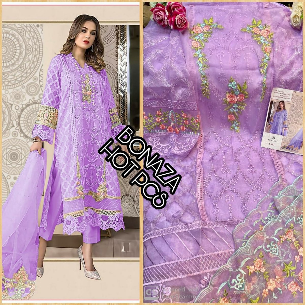 Bonanza Trendz Maria B Embroidered S-141 Colors 1