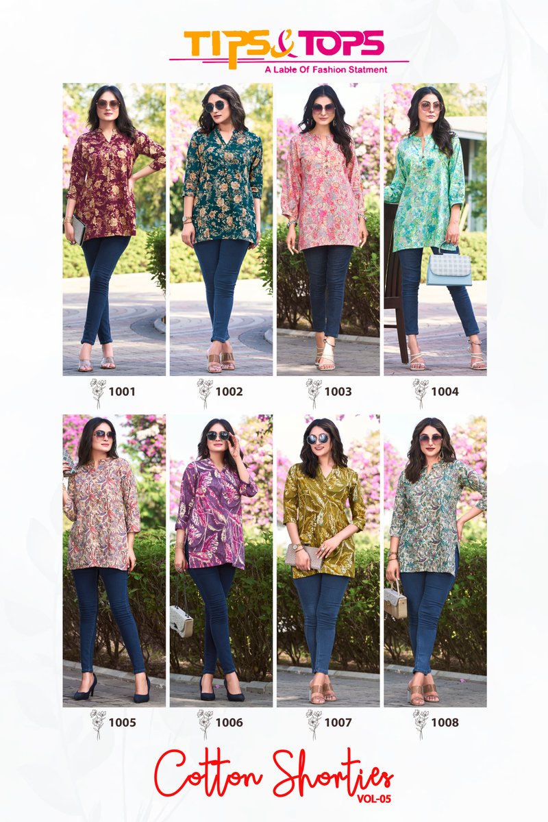 TIPS & TOPS COTTON SHORTIES VOL-05 1001 TO 1008 9