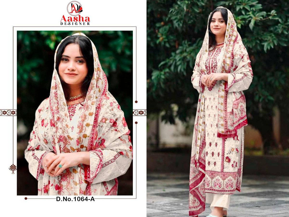 AASHA DESIGNER HARSHA VOL-5 1064-A TO 1064-D 1