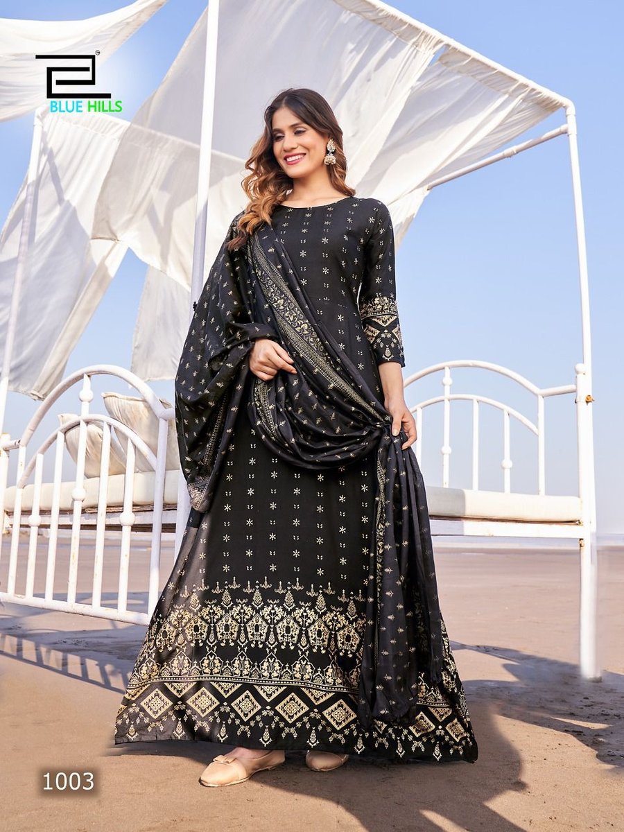 Blue Hill Dupatta Town 1001-1008 Series 3