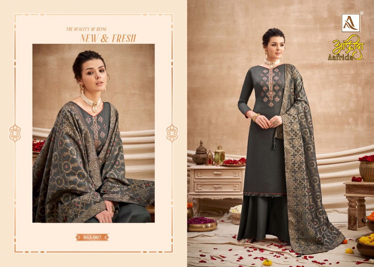 Alok Suits Aafrida 863-001 to 863-008 Series 7