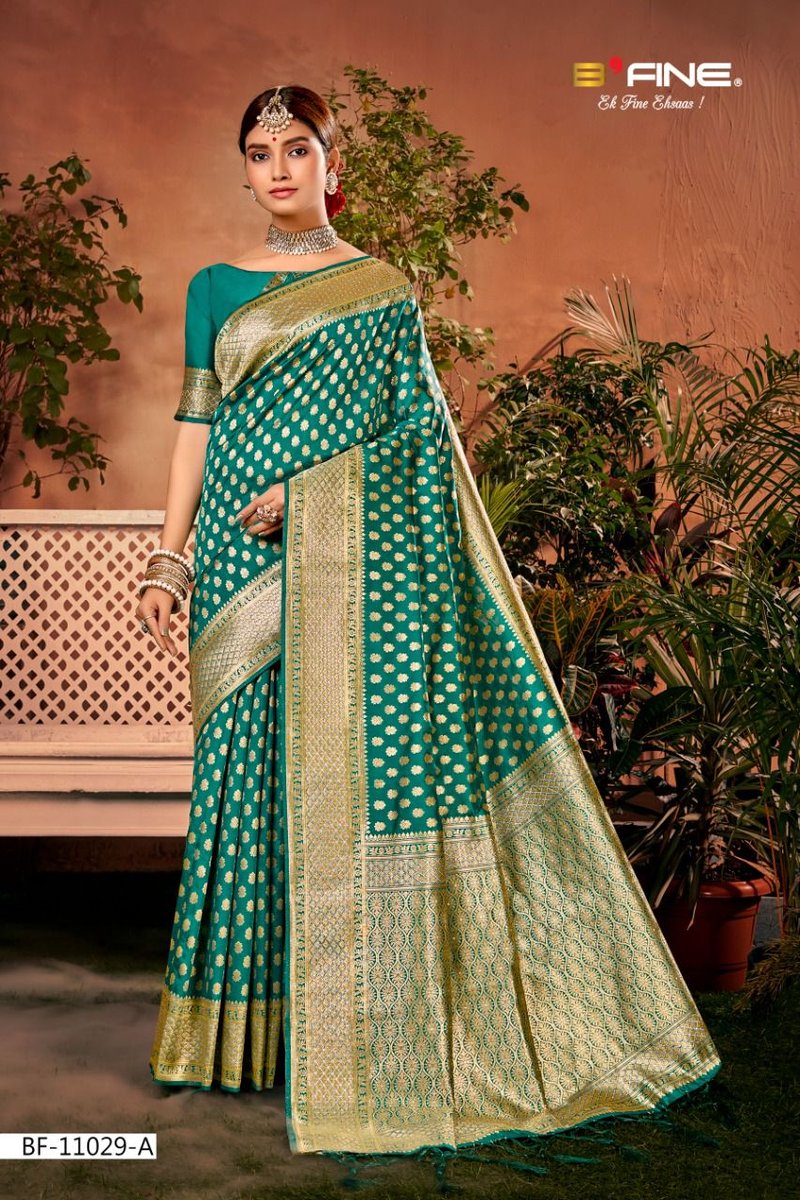 B Fine Saree Impressions 11029 Colors 1