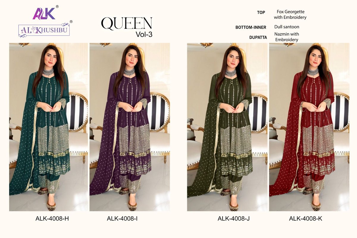 AL Khushbu Queen Vol-3 4008 New Colors 9