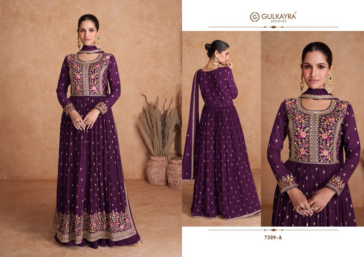Gulkayra Designer Saawan 7309 Colors 1