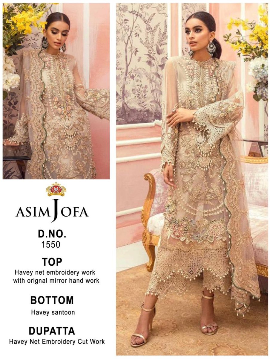 Asim Jofa Super Hit 1550 Dress Material 1
