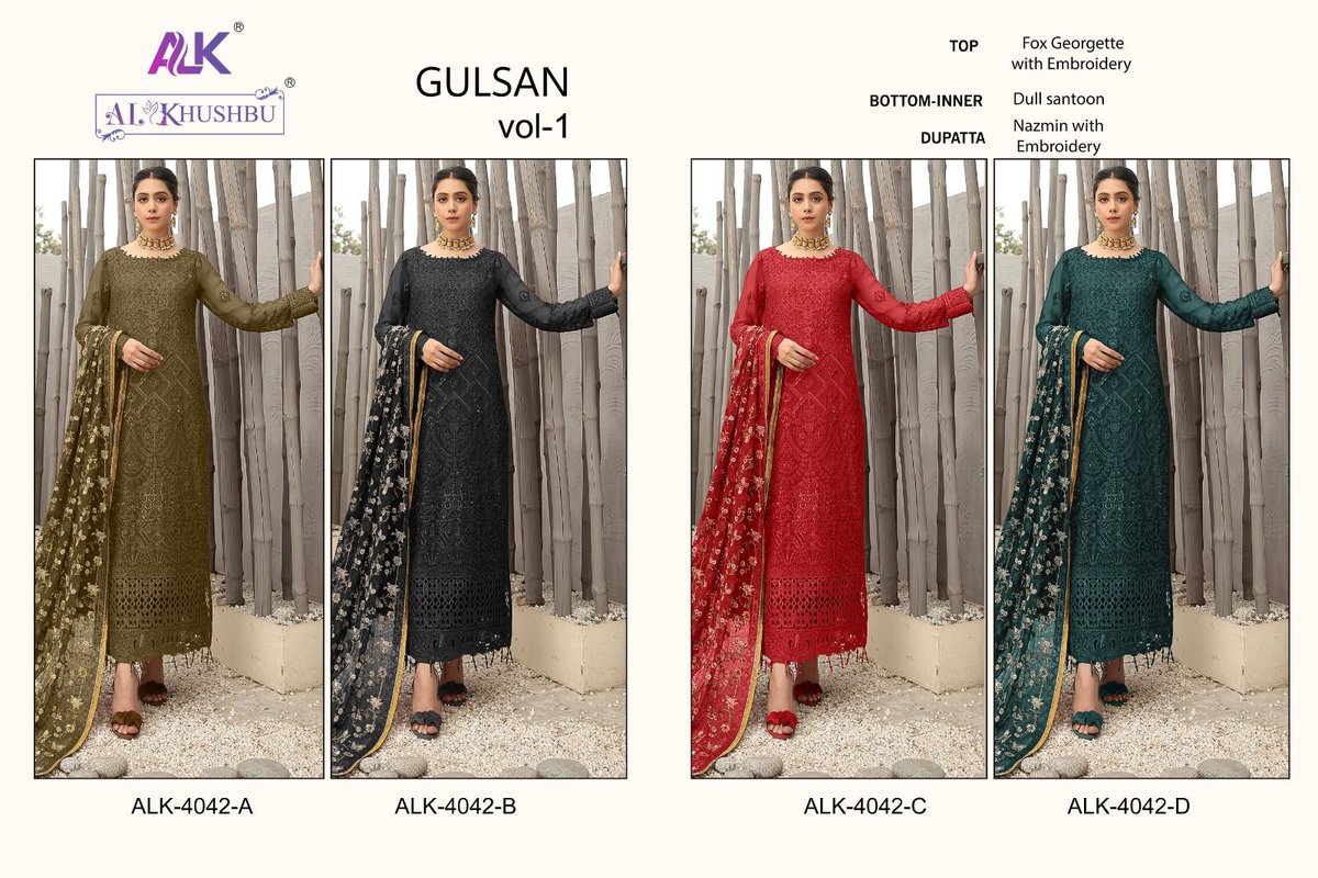 AL Khushbu Gulsan Vol-1 4042 Colors 9