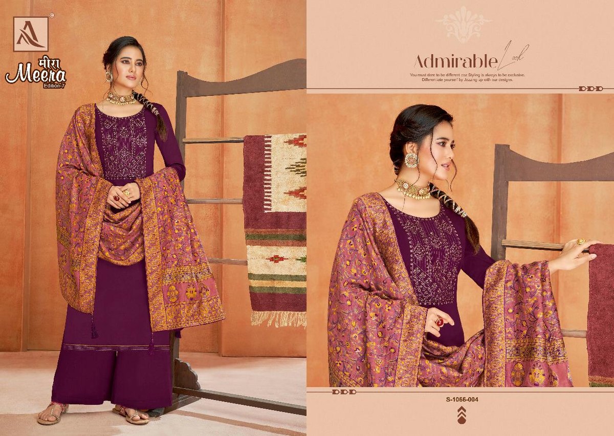 Alok Suit Meera Edition Vol-7 1066-001 To 1066-006 Series 4
