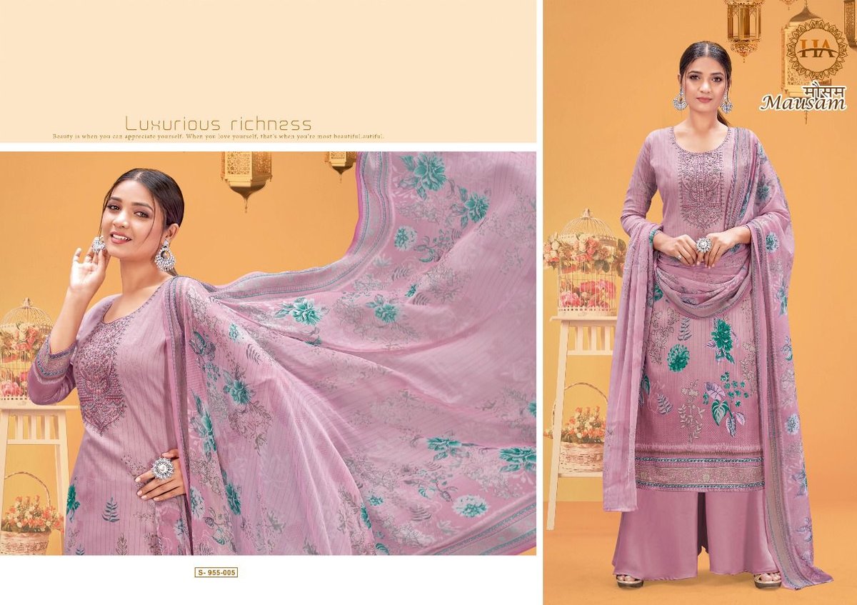 Harshit Fashion Mausam 955-001 to 955-008 Series 5