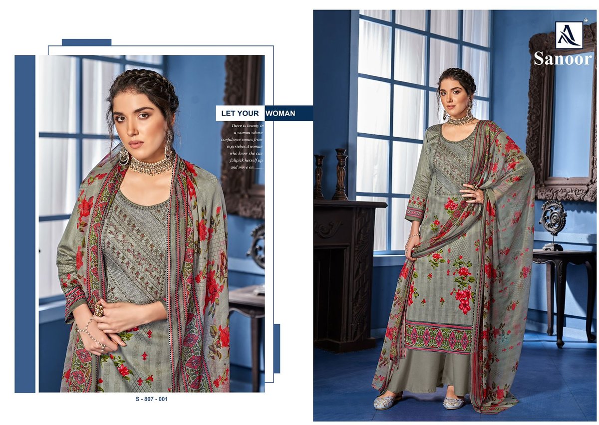 Alok Suits Sanoor 807-001 To 807-010 Series 1