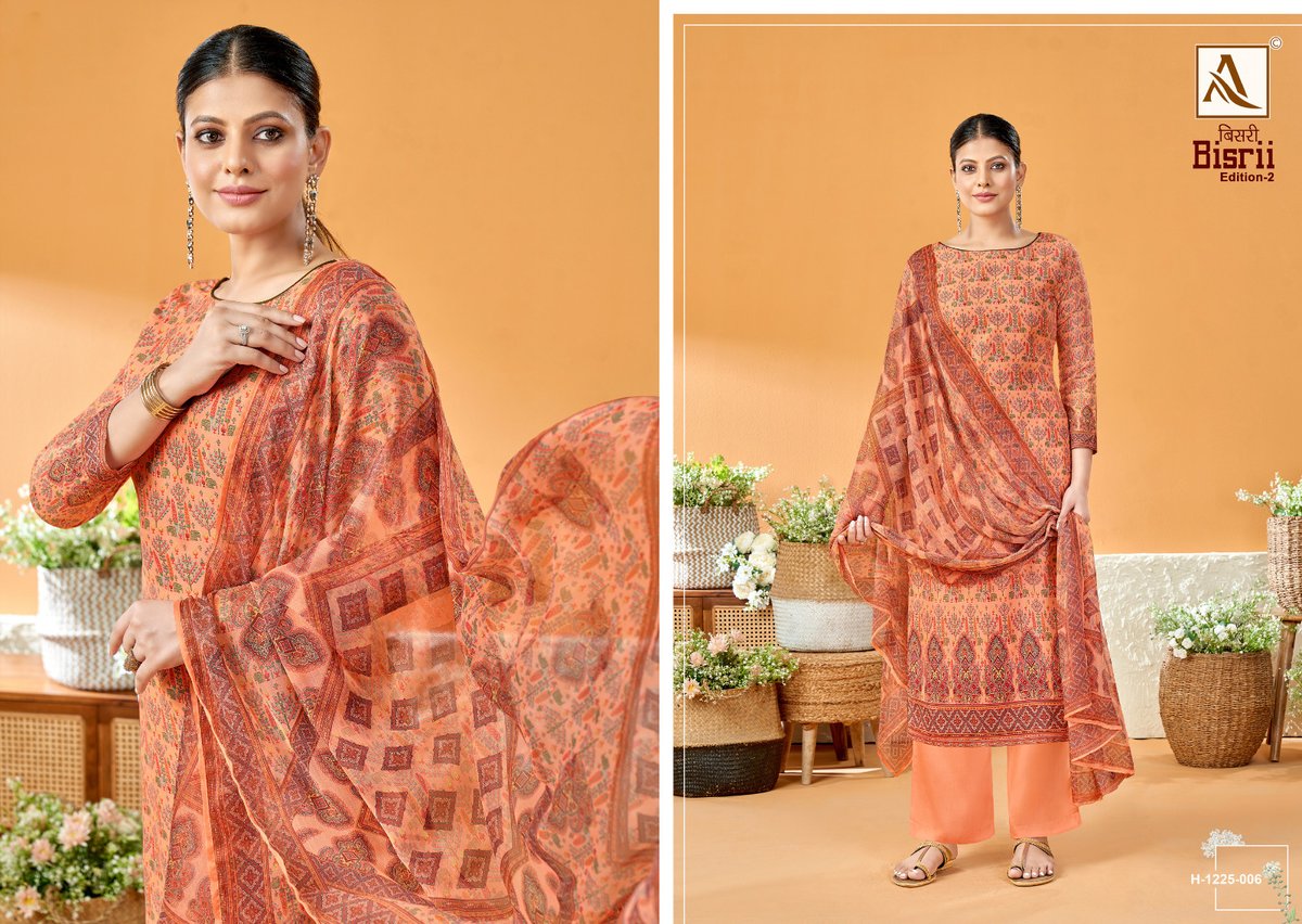 Alok Suit Bisrii Vol-2 1226-001 to 1226-008 Series 6