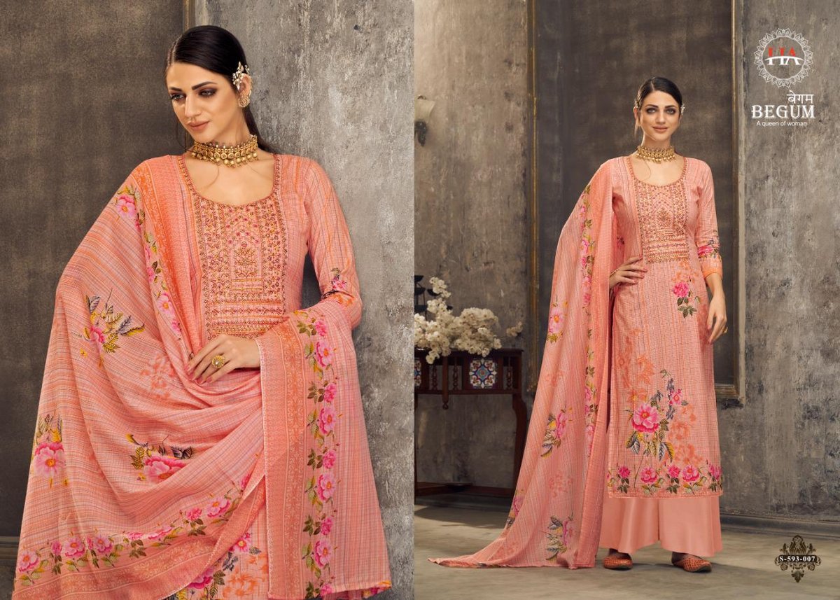 Harshit Fashion Begum 593-001 To 593-010 Series 7