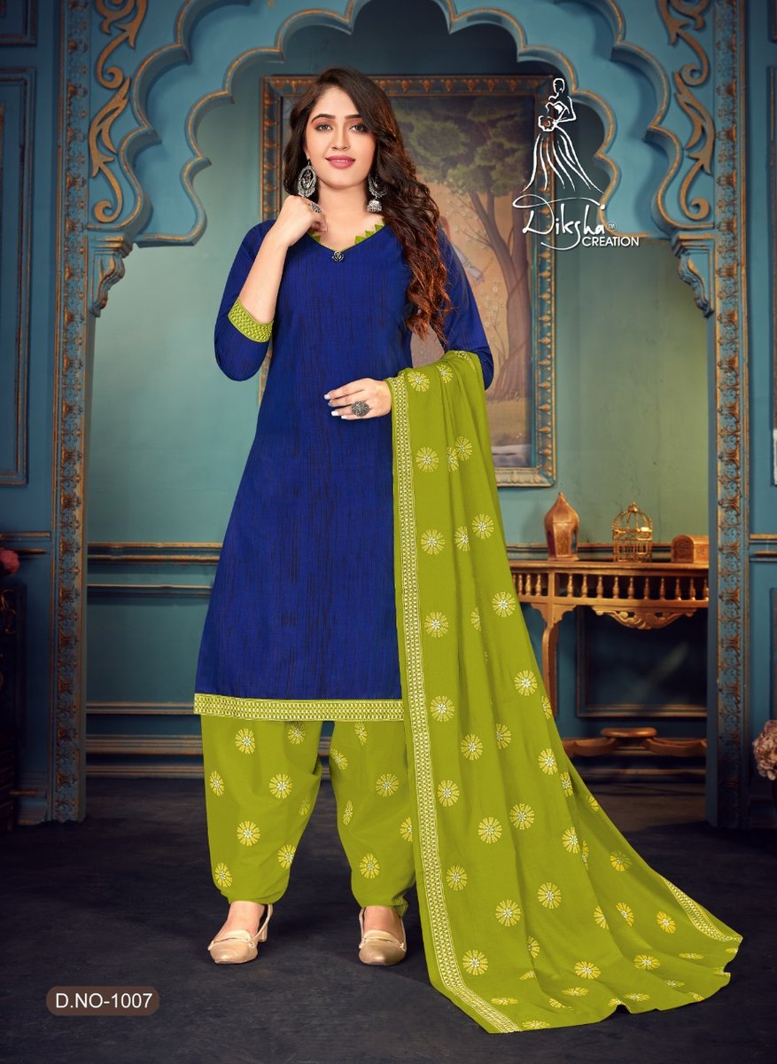 Diksha Creation Colour Stitch Patiyala Vol-4 1001-1010 Series 7