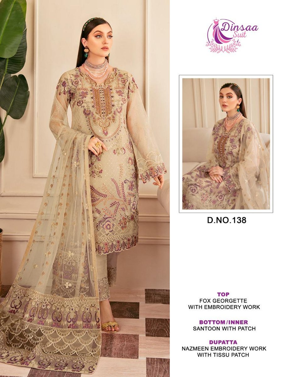 Dinsaa Suit 138 Design 1
