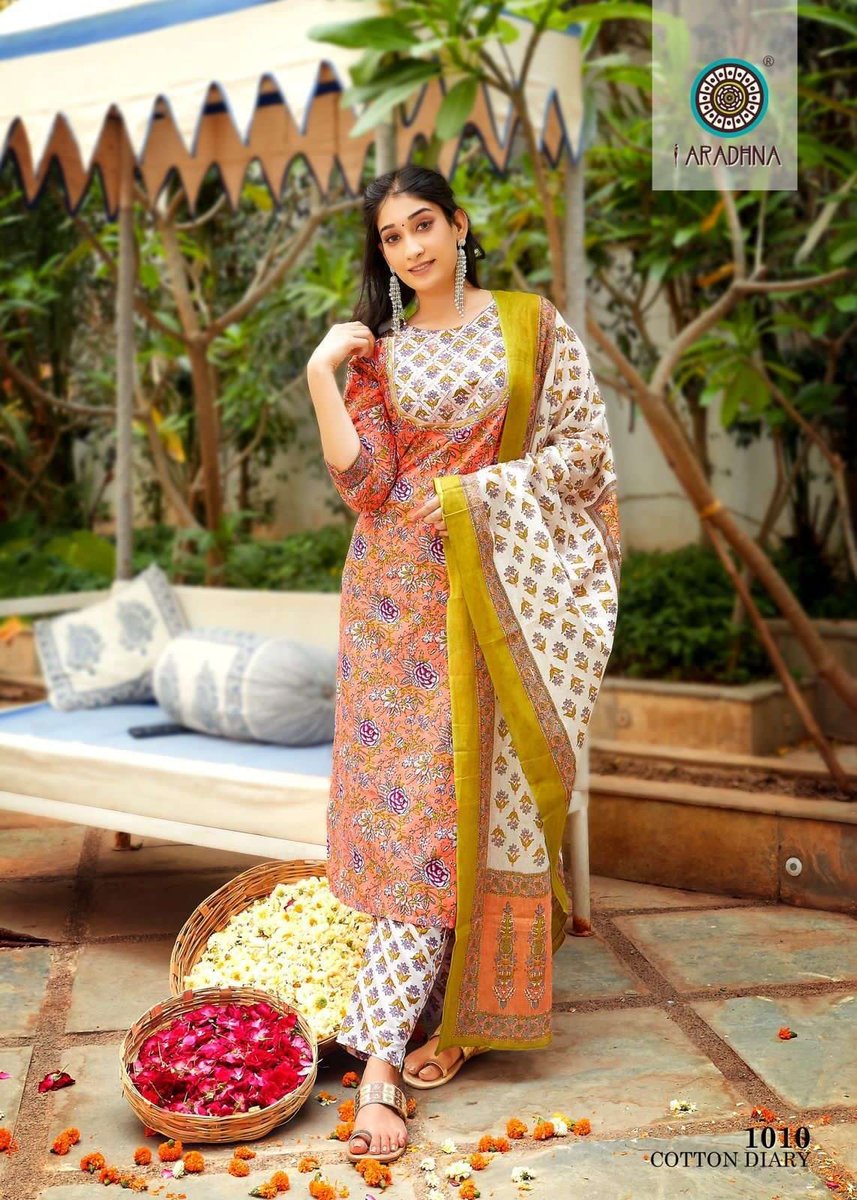 Aradhna Fashion Cotton Diary Vol-1 1001-1012 Series 10