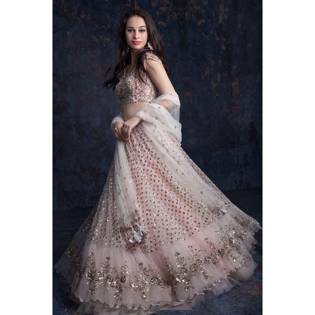 Bollywood  Designer Lehenga LG-351 Pink Lehenga 1