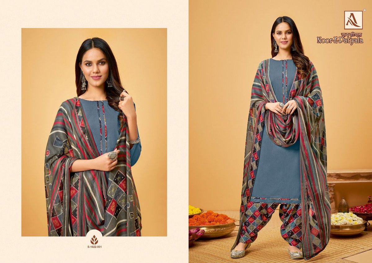 Alok Suit Noor-E-Patiyala 1022-001 to 1022-008 Series 1