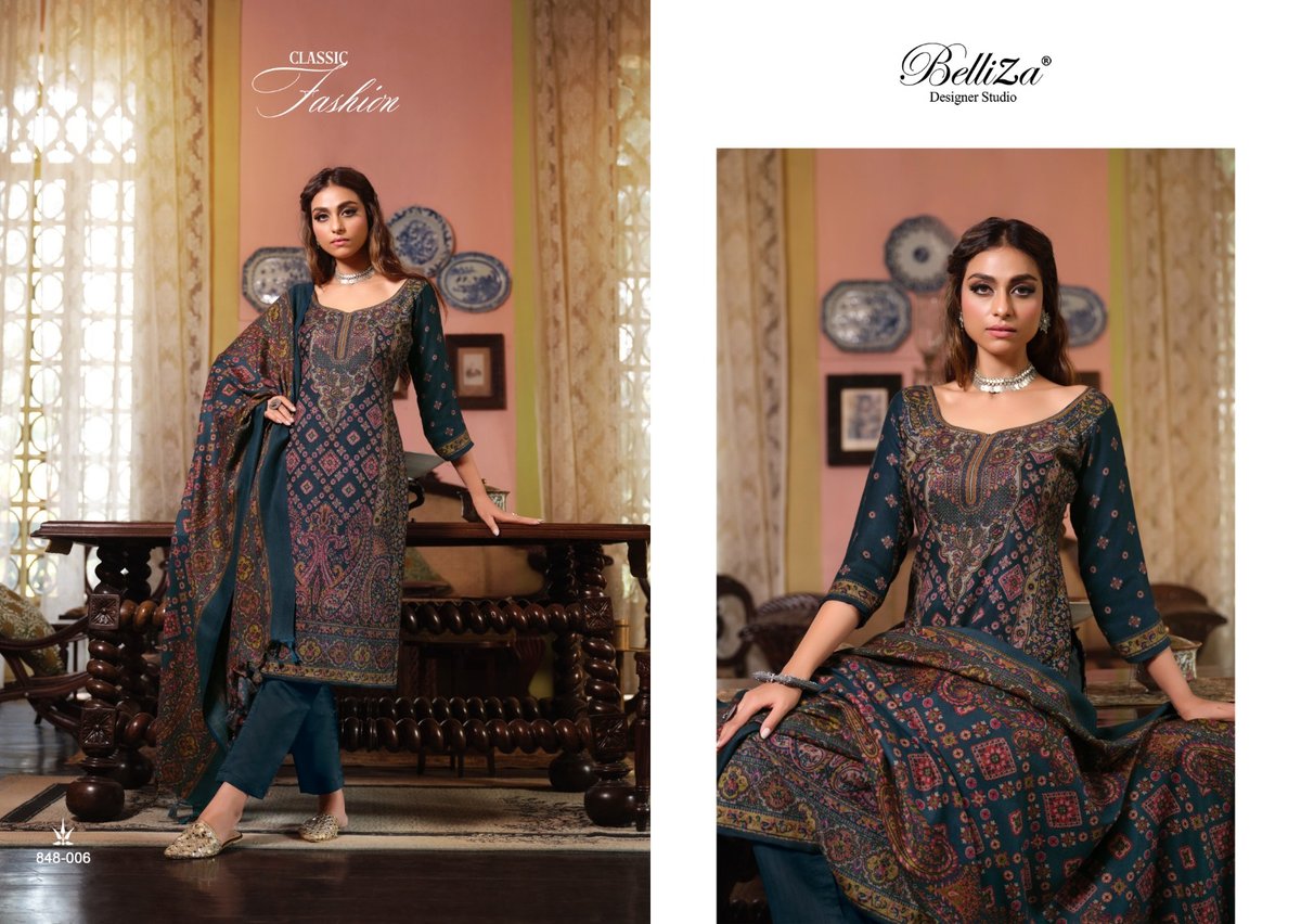 Belliza Designer Cashmera Kaani 848-001 to 848-007 Series 6