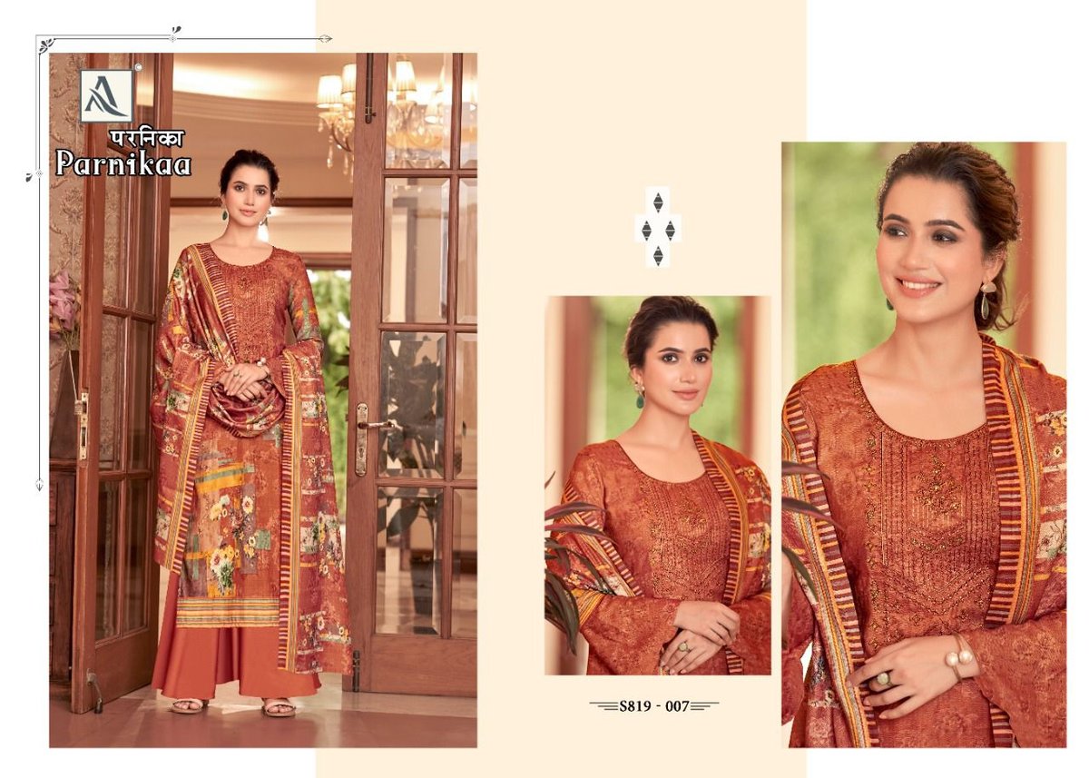 Alok Suits Parnikaa 819-001 To 819-010 Series 7