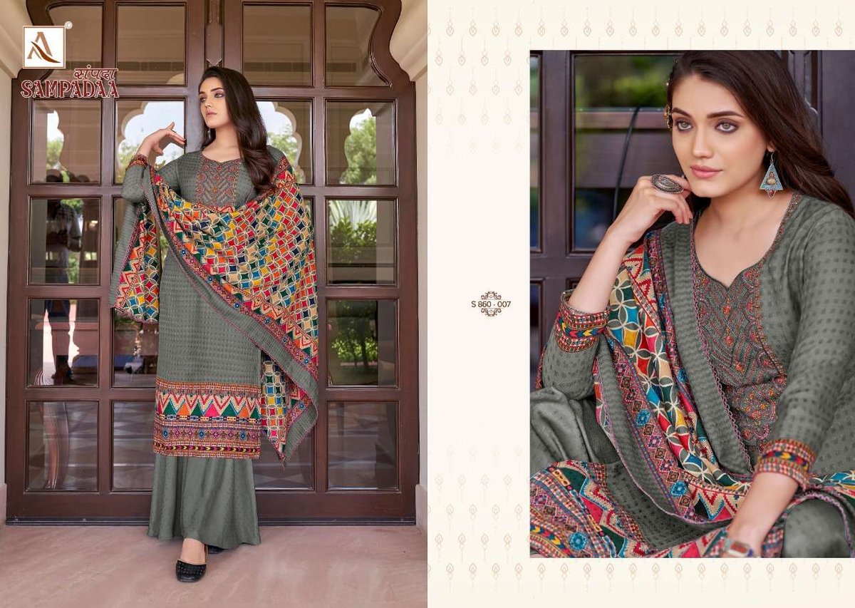 Alok Suits Sampadaa 860-001 To 860-010 Series 7