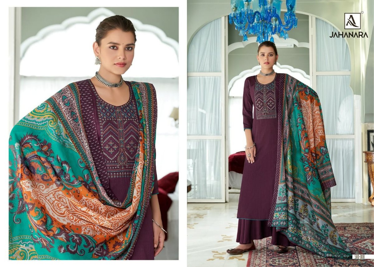 Alok Suits Jahanara 580-001 to 580-010 Series 8
