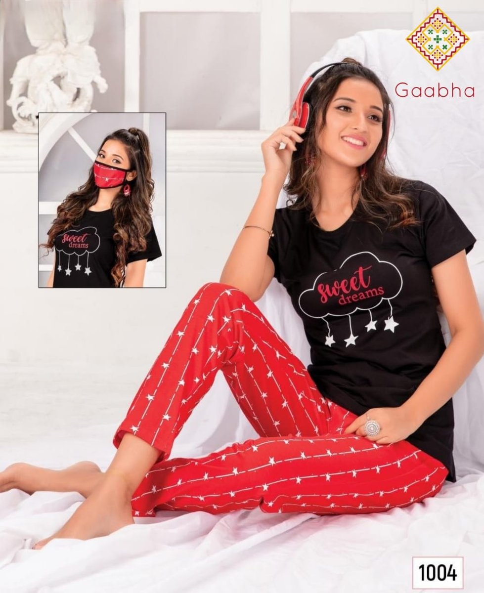 Gaabha Sweet Dream Vol-7 Night Wear Collection 1001-1010 Series 4