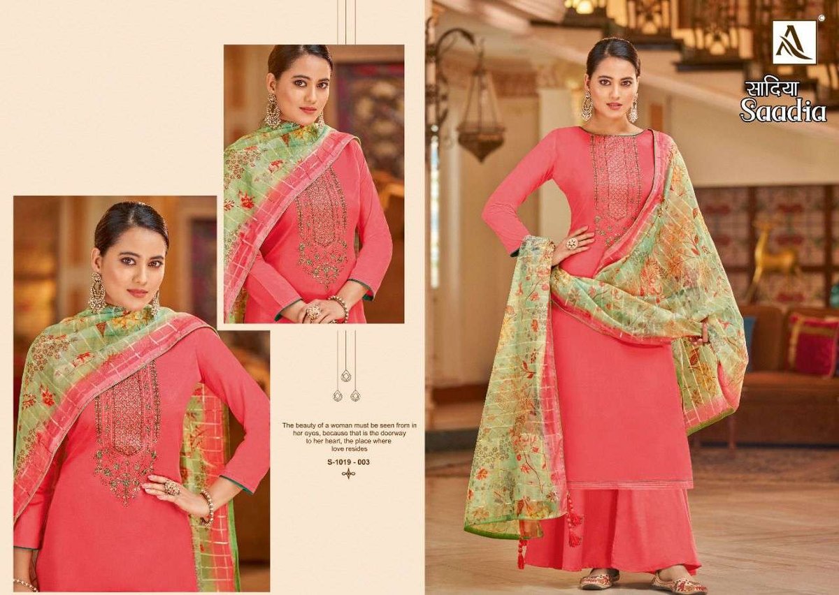 Alok Suit Saadia 1019-001 to 1019-006 Series 3