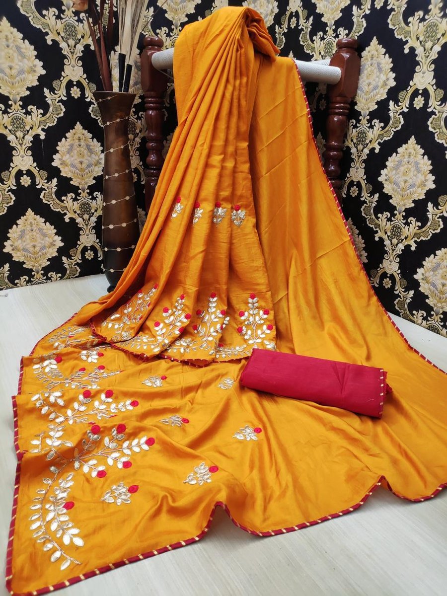 Gota Patti Saree Rangeela Colors 6