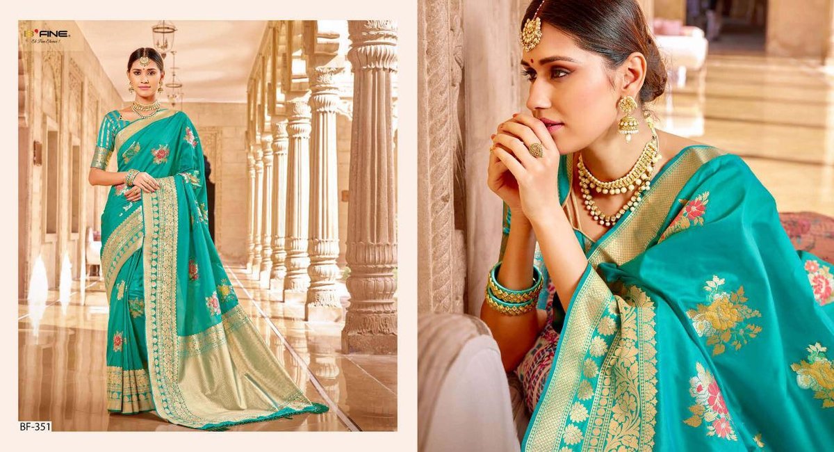 B Fine Saree Luxury Handloom BF-350 to BF-361 Series 2
