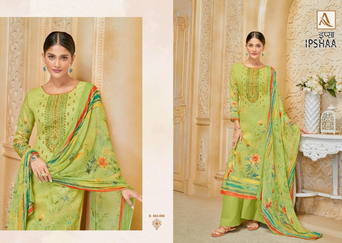 Alok Suits Ipshaa 963-001 to 963-008 Series 8