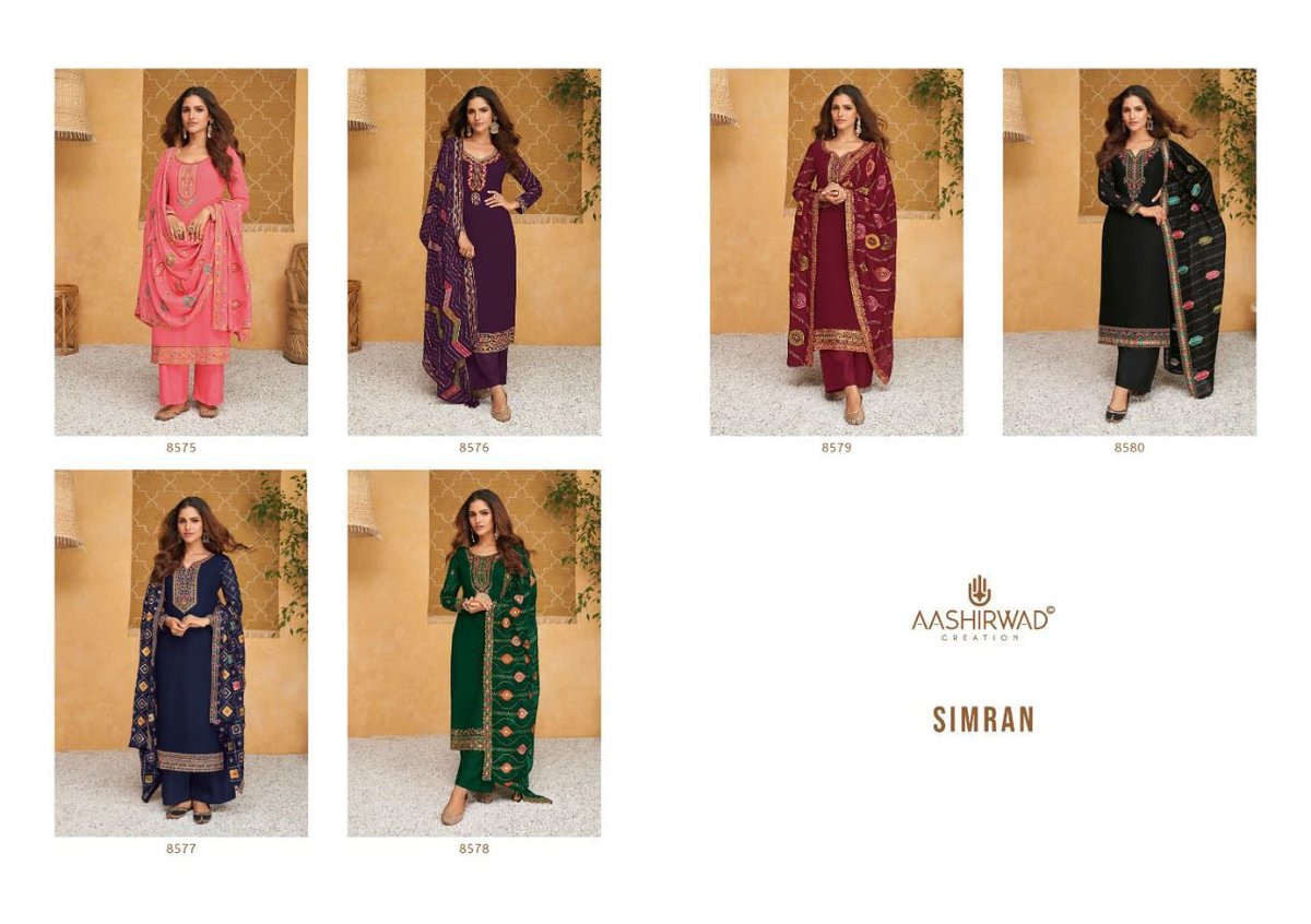 Aashirwad Creation Simran 8575-8580 Series 7