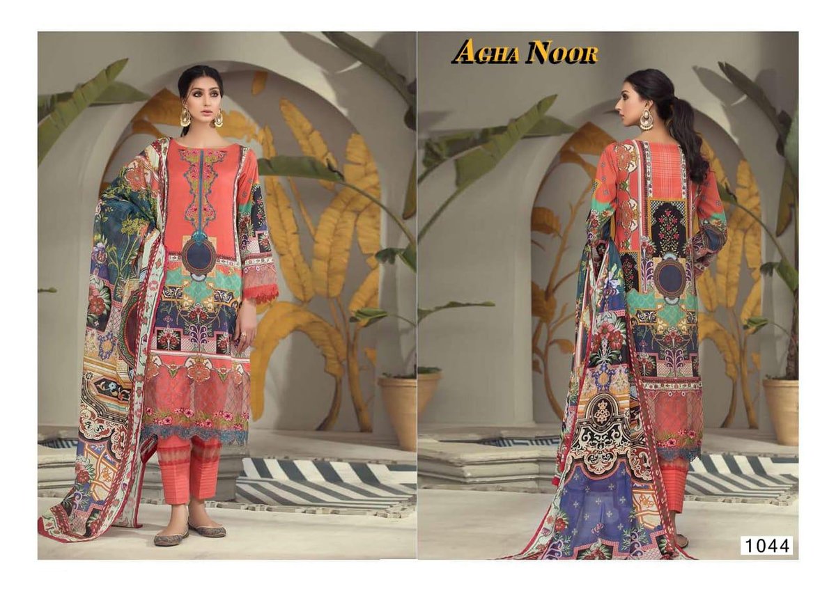 Agha Noor Vol-4 Luxury Lawn Collection 1041-1050 Series 4