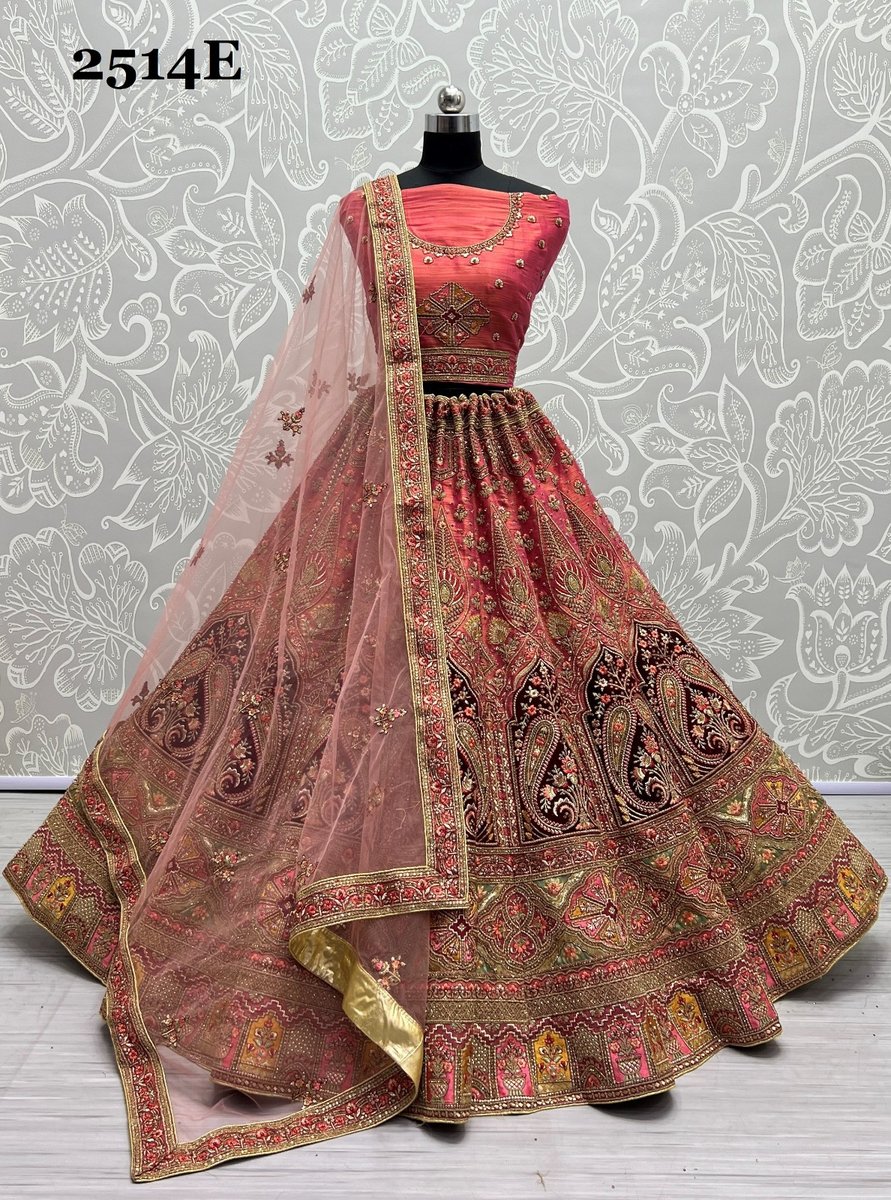 Anjani Art Bridal Lehenga 2514 Colors 8