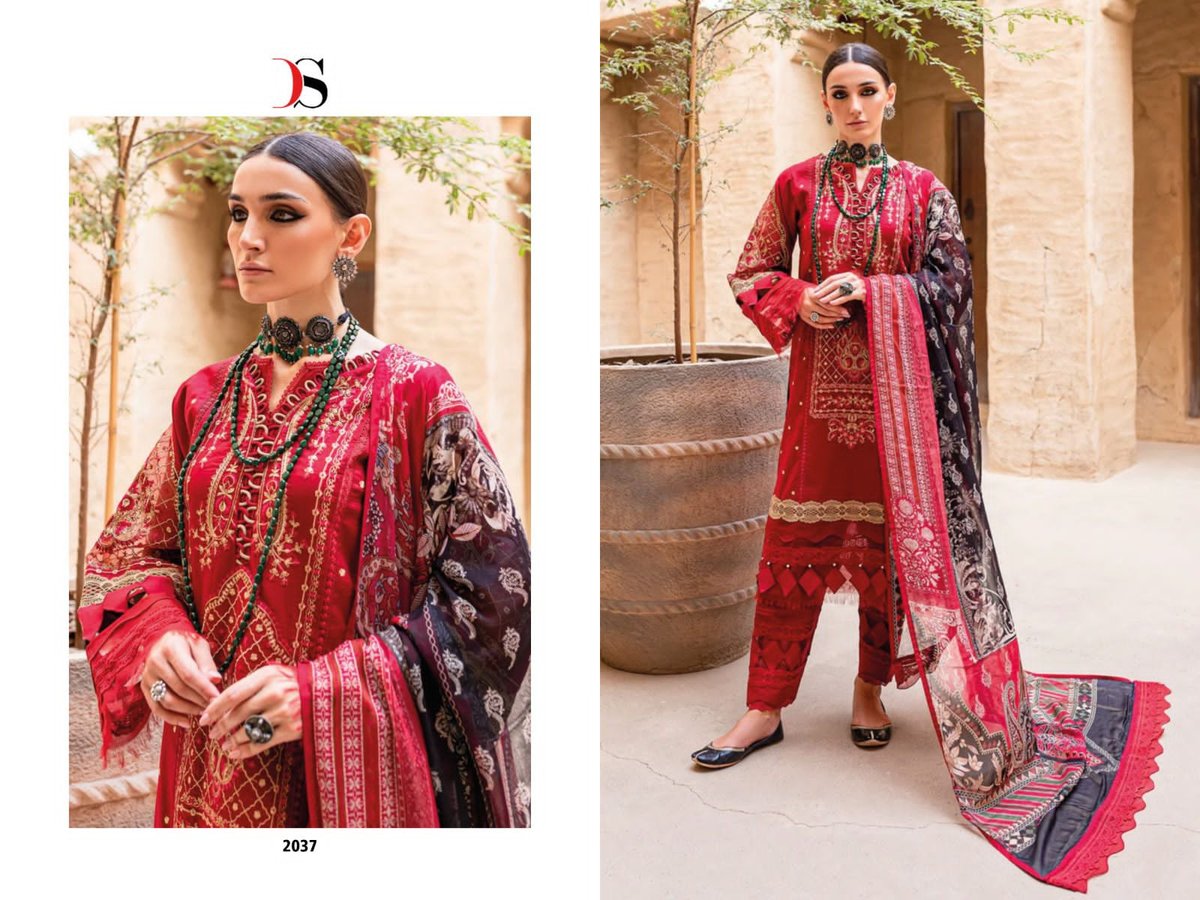 Deepsy Suit Firdous Ombre Embroidered 2031-2037 Series 7