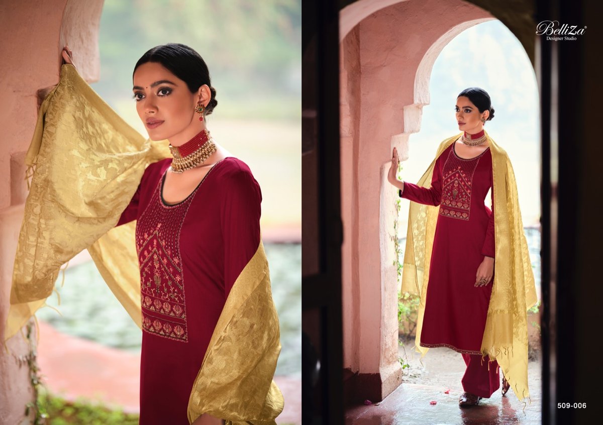 Belliza Designer Shubharambh 509-001 to 509-008 Series 6