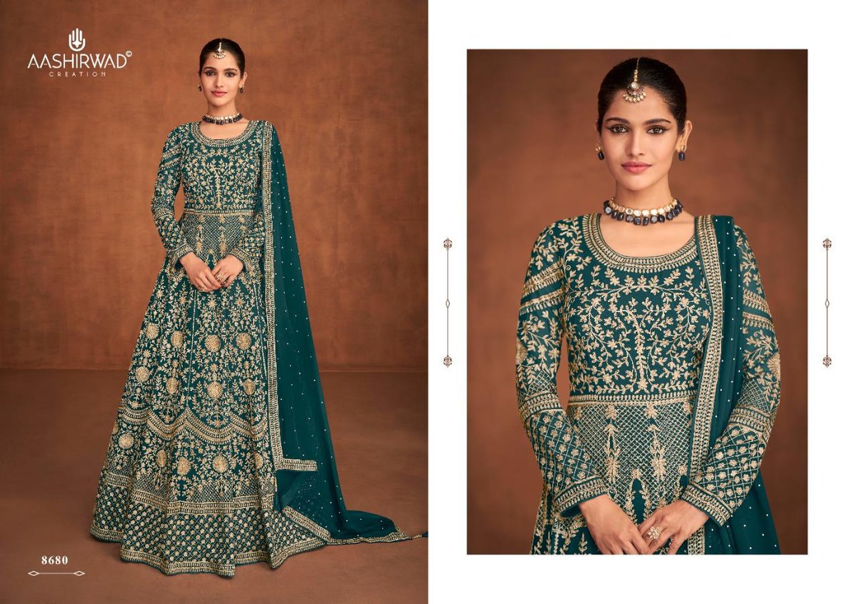 Aashirwad Creation Mirza 8678-8682 Series 3